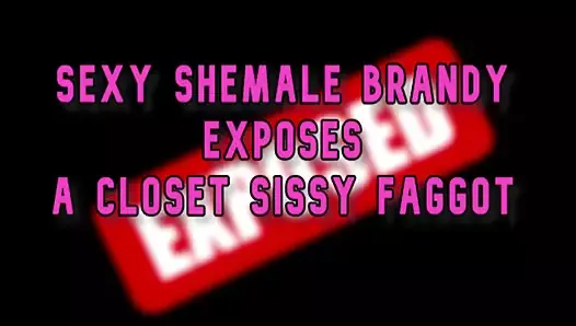 Сексуальный шмель Brandy выставляет напоказ шкаф сисси пидор онлайн