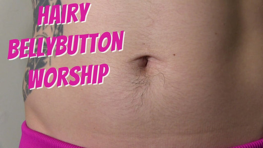 Hairy Bellybutton Worship - full video on ClaudiaKink ManyVids!