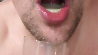 I love swallow and play with lot of cum