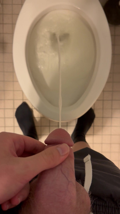 Quick piss before I leave