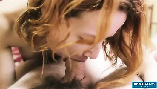 Sultry Eva Sucks And Rides His Lovers Uncut Dick