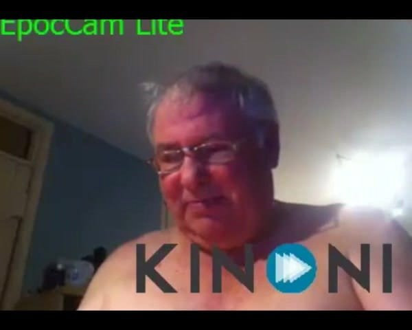 grandpa cum on webcam