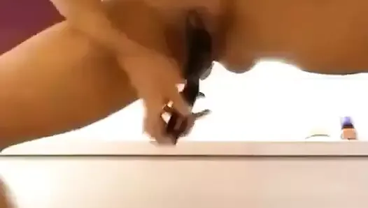 Squirting with a brush