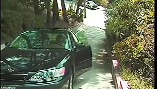 Cock sucking black babe gets her cunt filled with cock &amp; face jizzed outside