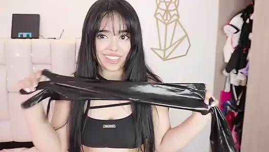 Fetish ganti badan pakai sarung tangan jennie