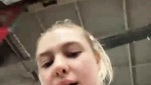 Extreme public fucking in the gym