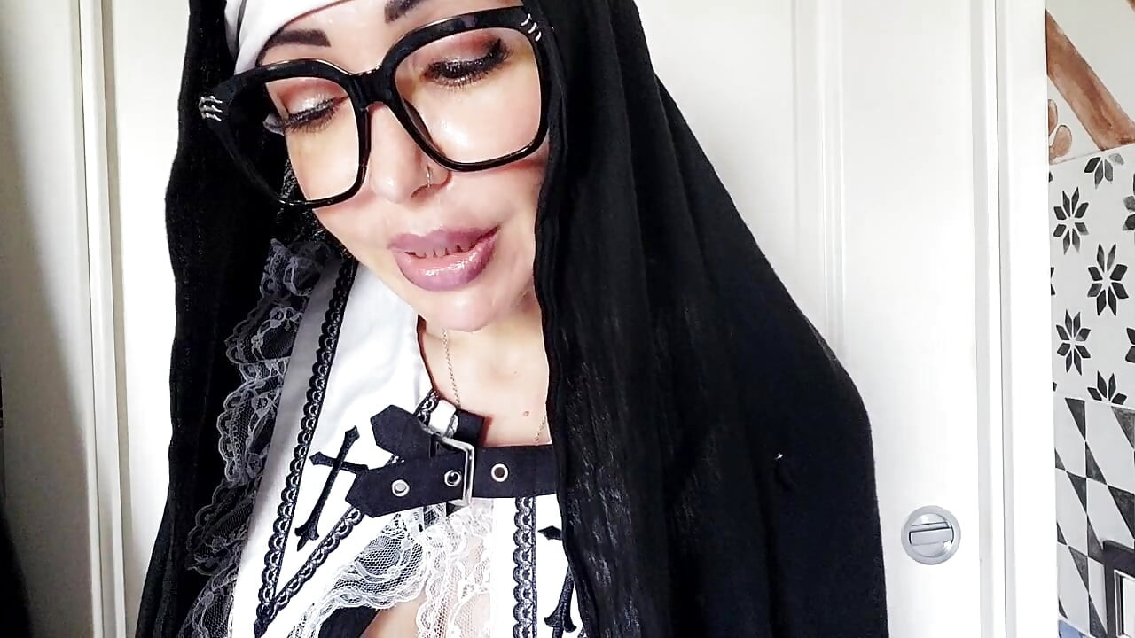 This nun doesn't look very religious