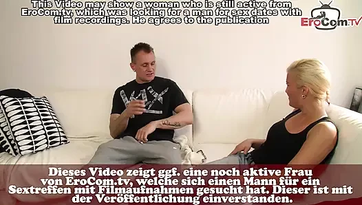Olgun Alman sarışın, üvey kuzeniyle sevişiyor