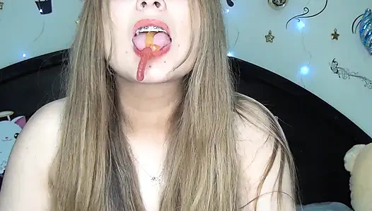 ÇOK UZUN JELIBON SOLUCANLARI YUTTUM!!