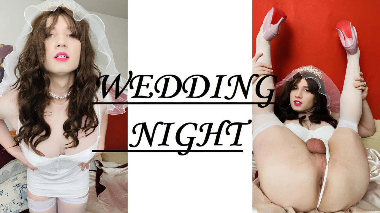 Wedding night of very horny tgirl Anna Rios