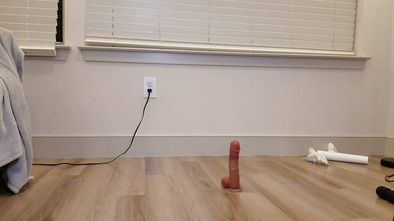 Straight Man Riding Cock While in Chastity