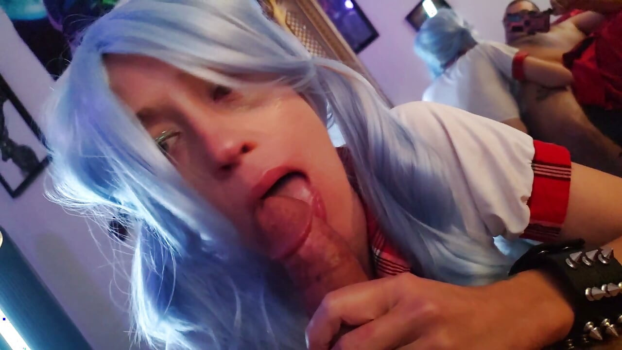 Petite & tiny school girl gets cum on her braces and stretched out by a big dick while skipping class