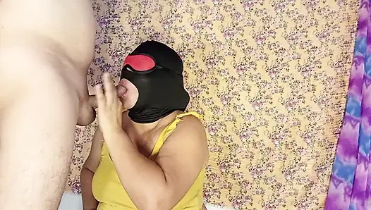 Beautiful woman likes to drink cock milk daily