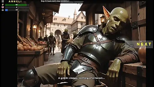 Heißes sexy mädchen von goblins gameplay gefickt
