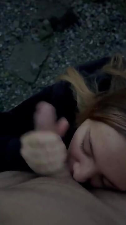 RISKY PUBLIC BLOWJOB on the river near flats! ALMOST GOT CAUGHT!