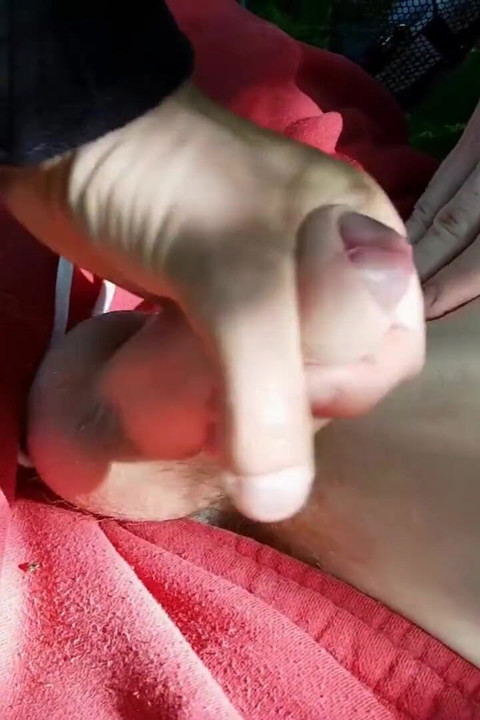 Ripped Viktor Strokes His Massive Cock Outdoors
