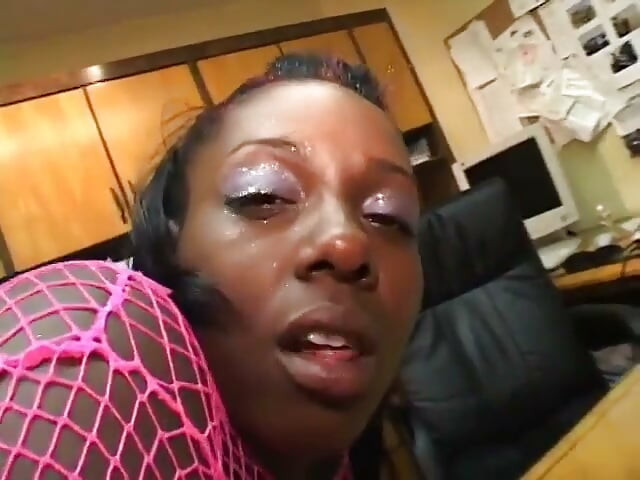 Lucky white stud gets BJ from trio of ebony skanks