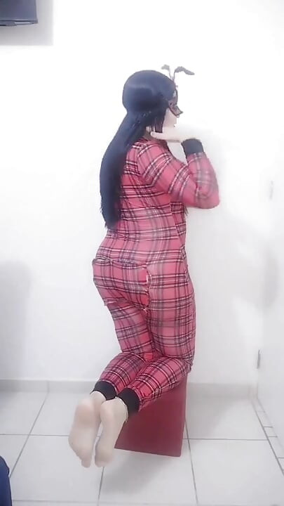 Big Ass Mexican Latina Taking off Her Clothes and Putting a Plug in Her Anus