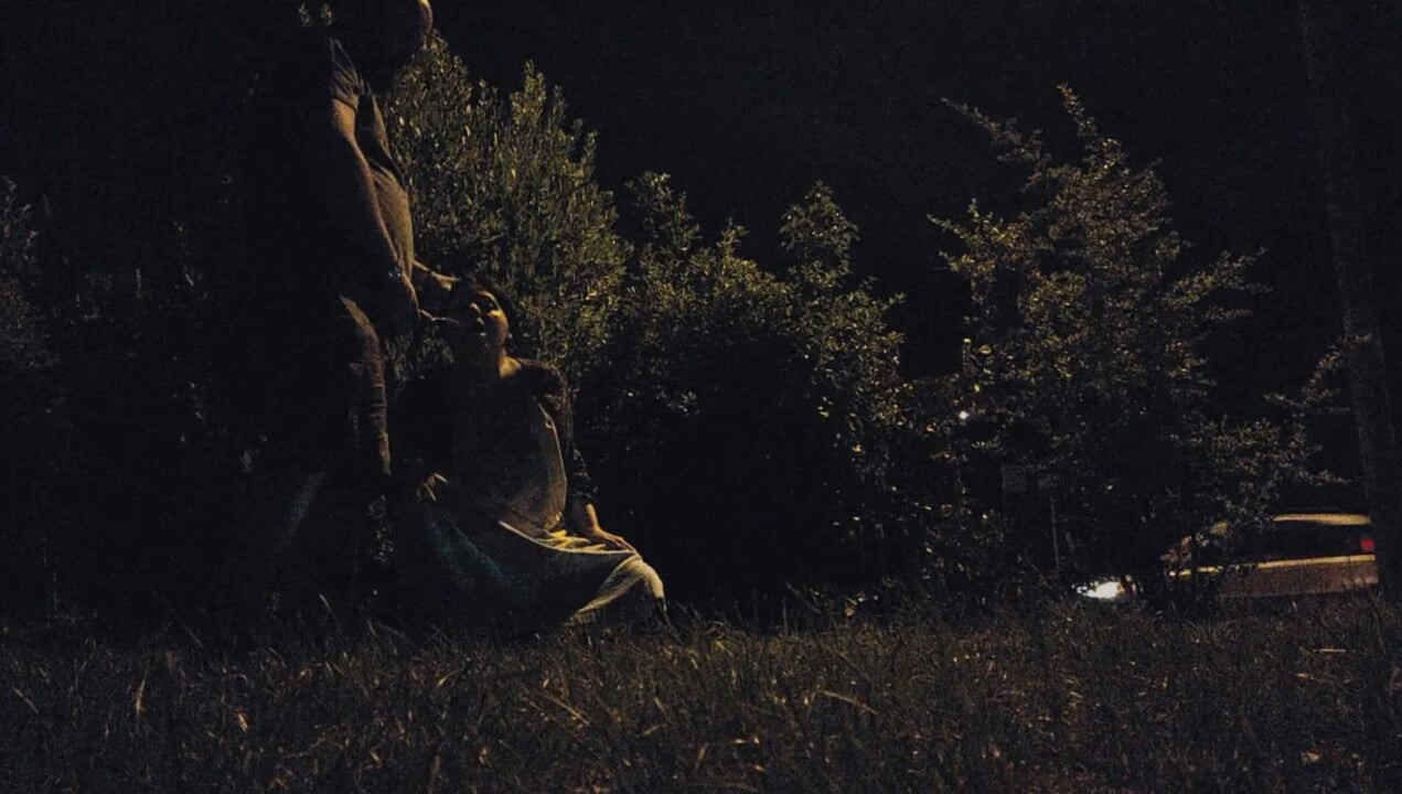 Whore Exhibitionist Wife taking piss in mouth by busy road