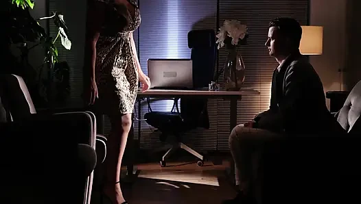Tidak Aman untuk Bekerja! Miss Sally, Joe di Marco & Sam Bourne at SinfulXXX