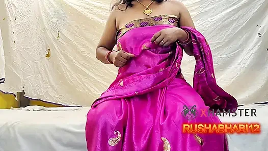 Desi Hintli Bhabhi Ko Lal Sari Mein Jabarjat Choda Hai _ Seksi Sıcak Film