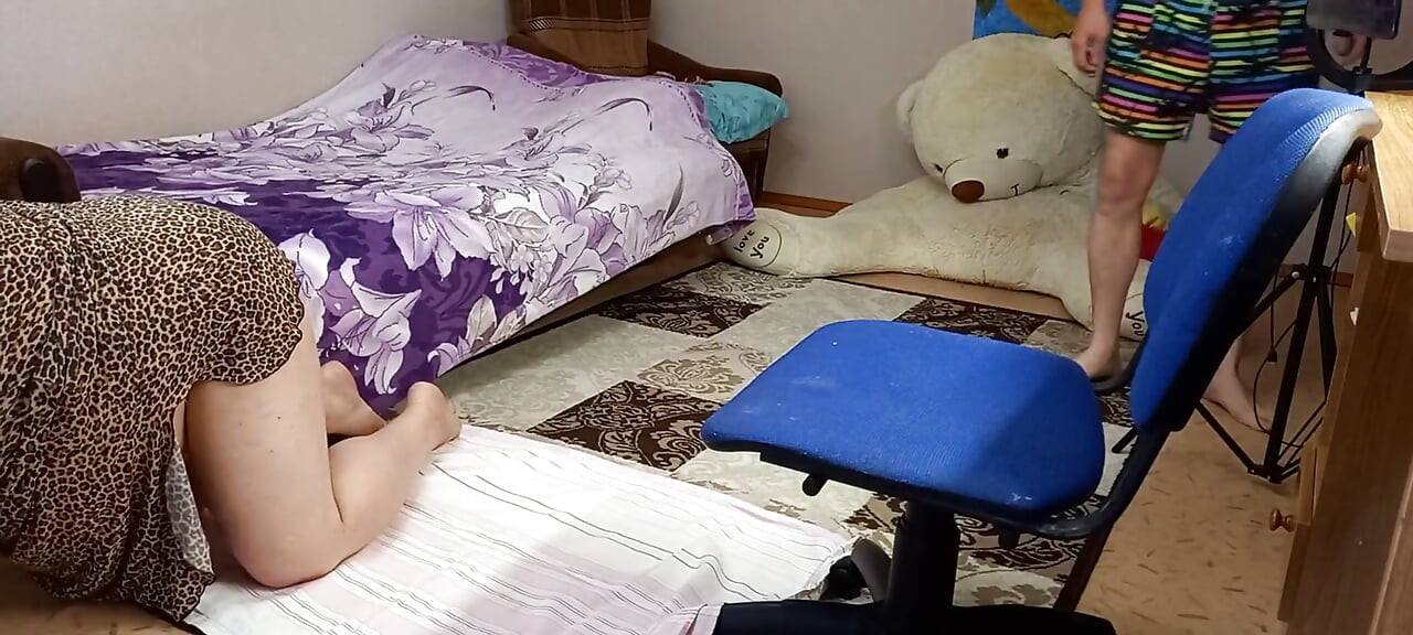 my stepmom loves when I cum on her big tits
