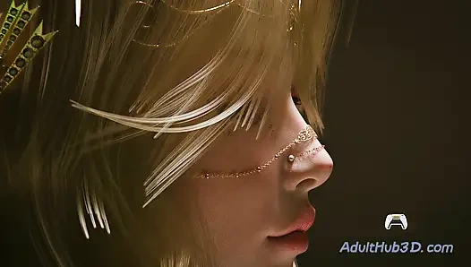 Elf Babe Gets Fucked Deep in Cave, Pussy Soaked With Cum