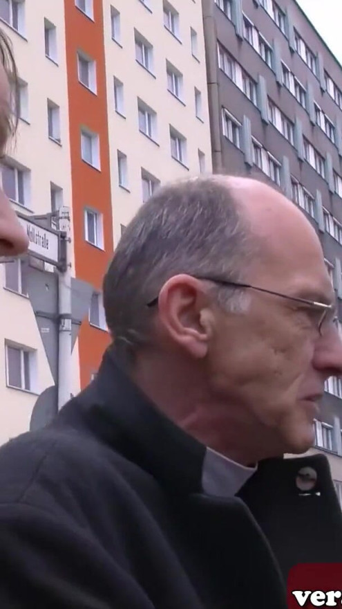 Old German grandpa pick up German teen on the street | Clip 1