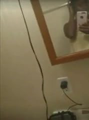cute Ebony naked in bathroom.