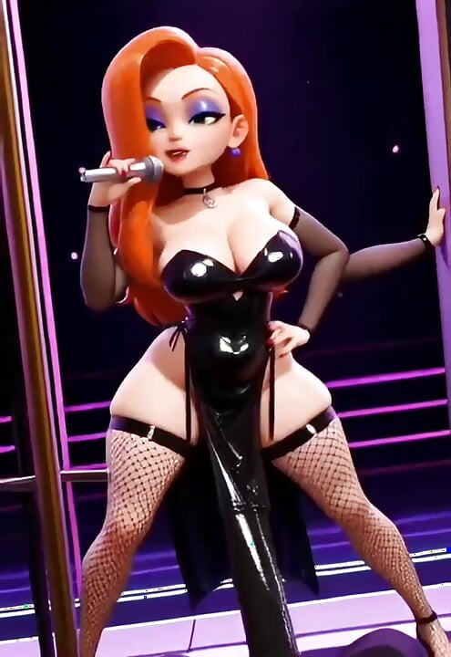 Η καυλιάρα Jessica Rabbit γαμιέται με το αφεντικό της