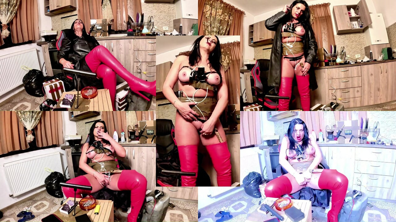 Ruthless Fantasy Mistress. Cigar Smoking, Leather Domination and Final Countdown