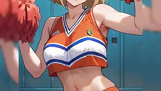 Tetek besar apa yang dimiliki pacar pemandu sorak, aku menidurinya setelah permainan di universitasnya