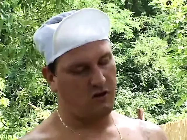 Handsome chef knows how to treat this bbw lady on the field