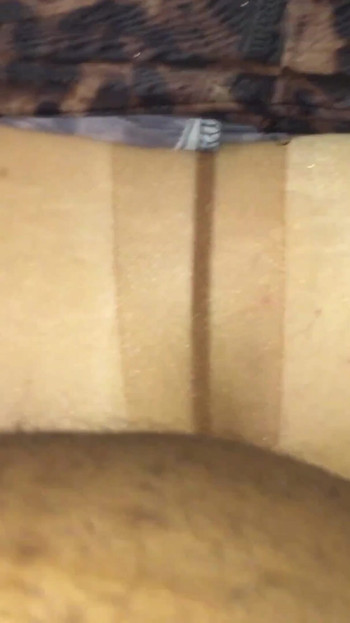 Emotional moment from "Fucking a CD while she wears shiny pantyhose"