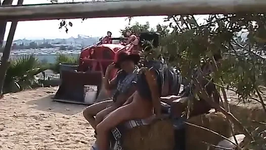 Cowgirls fucking nasty cowboy outdoor
