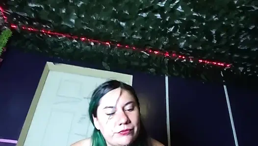 I give BBC to a pumpkin girl for Halloween