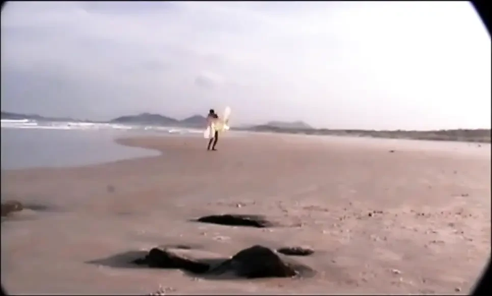 Nasty threesome outside on the beach