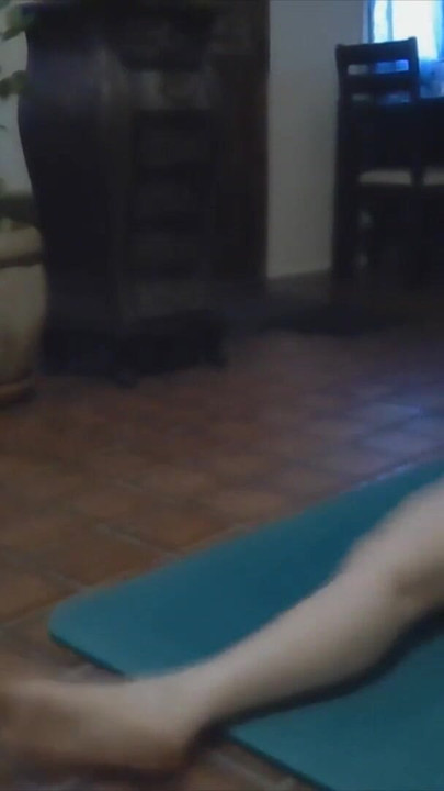 Captivating moment from "Classic Beauty Does Yoga"