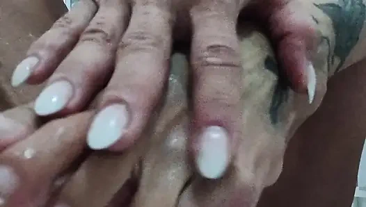 My Feet French Manicure and Wet Saliva.