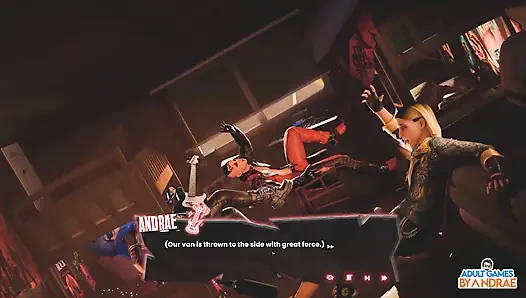 Секс, Грех и Рок-н-ролл, геймплей, часть 1 - Авария в ван, остановка мотеля и странное новое начало