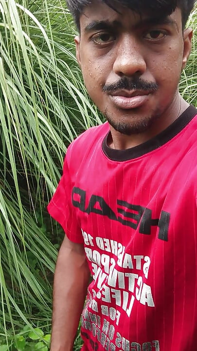The man is doing good in the jungle