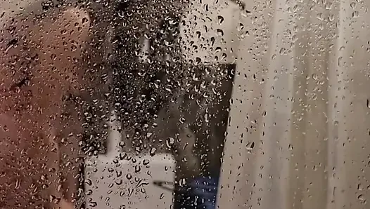 Check out this steamy shower scene with hot naked Simon