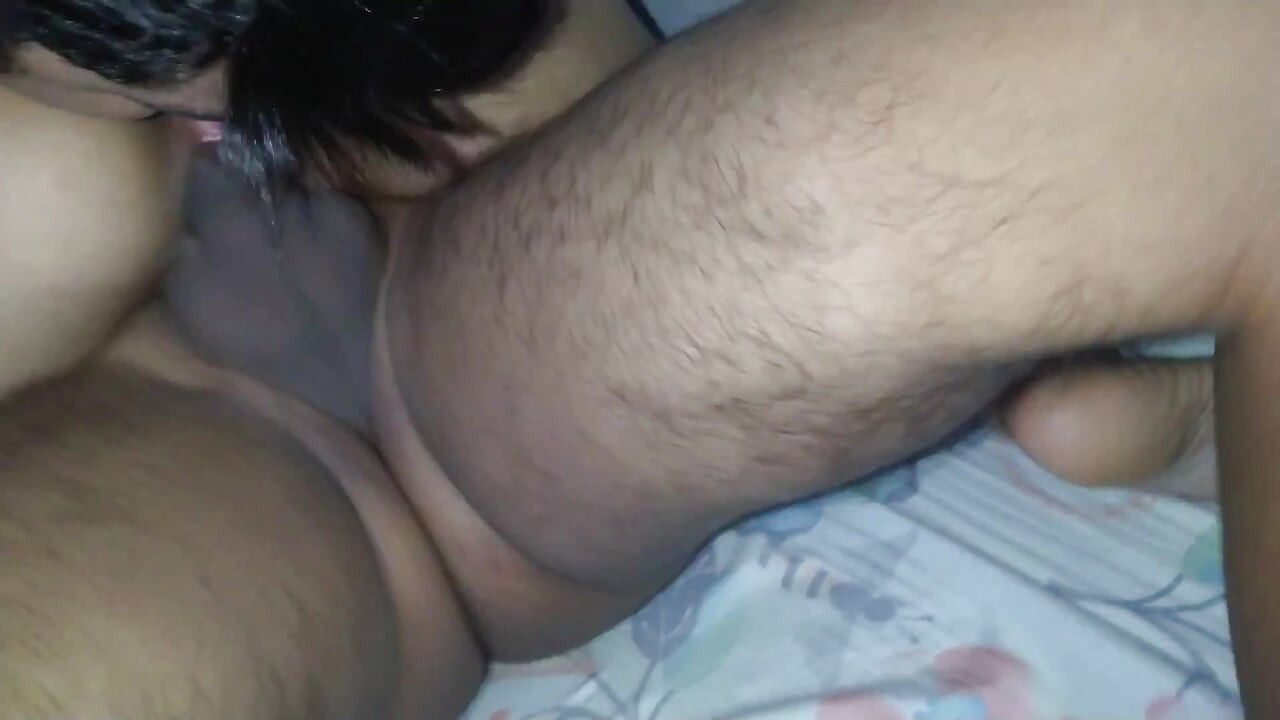 my cuckold rimming my ass and licking my pussy while i fuck with his friend then they both creampie me
