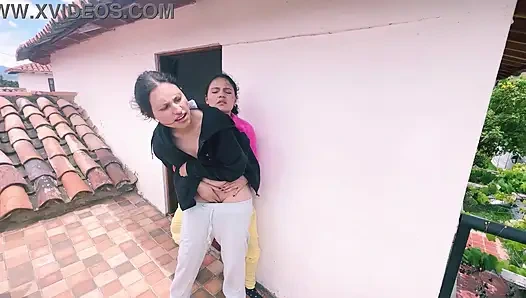 A quick with my best friend in public