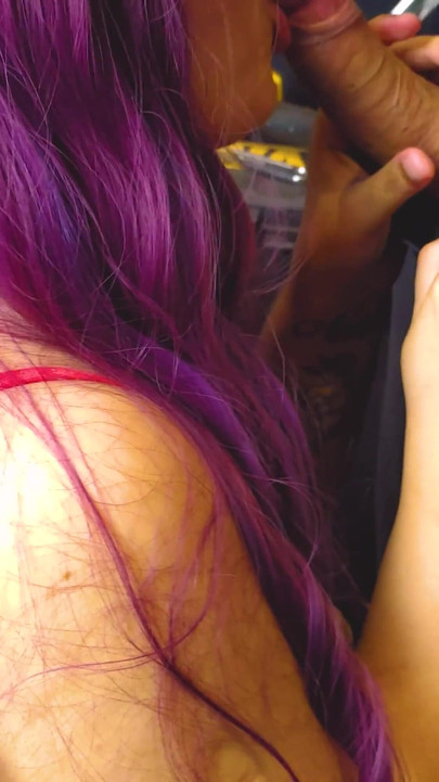 Unforgettable moment from "Paying the AC installation with a blowjob eating all his sticky yummy delicious cum"