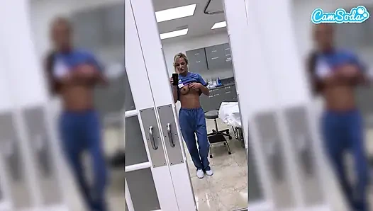 Fit MILF Nurse Gets Fired for Masturbating in the Hospital