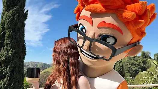 Büyük yarağım porndudecasting sırasında nala brooks'u balkonumuzda fışkırttı
