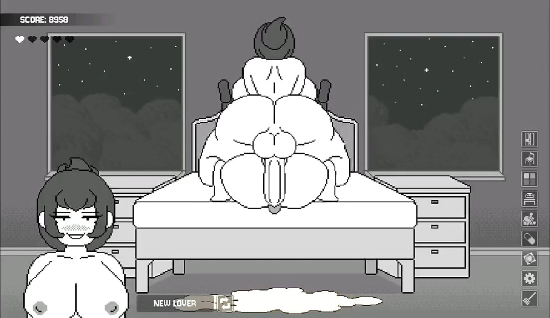 The most crazy futanari game - wife's bedroom gameplay