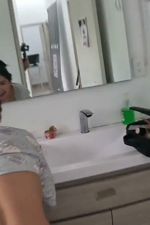 Behind the Scenes: After His Huge Cock Got Into My Pink Pussy, I Got Wet All Over the Night in the Middle of the Night