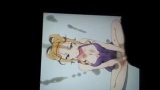 Anime Cum Tribute - Blonde Big Boobed Slut